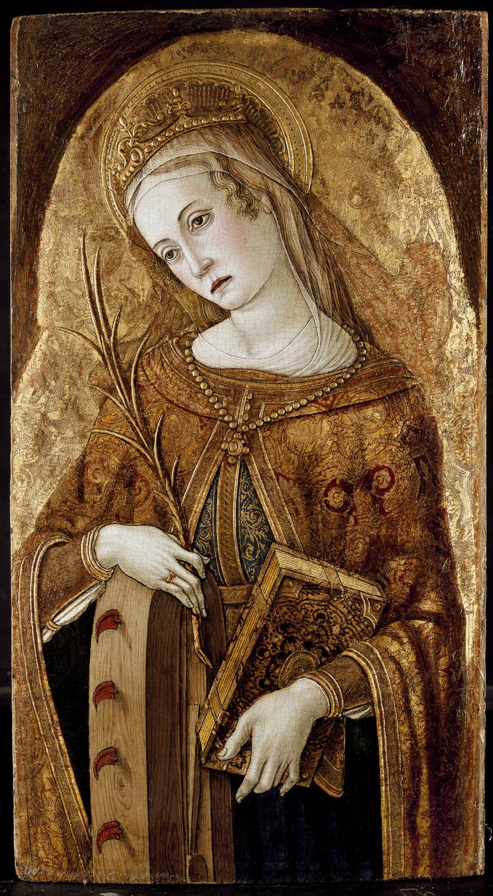 St. Katarina av Alexandria, 1400-tallet av Vittore Crivelli