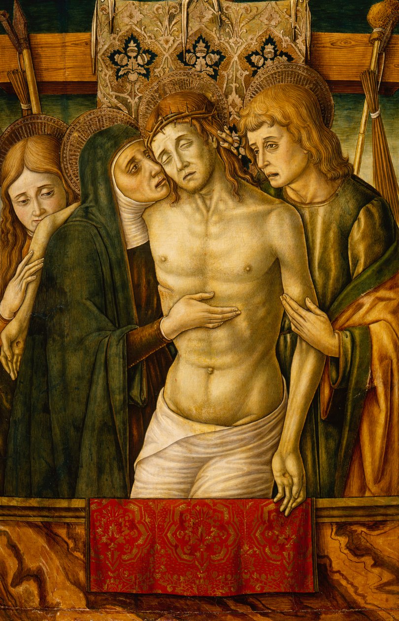 Lamentation (olje på lerret) av Vittorio Crivelli