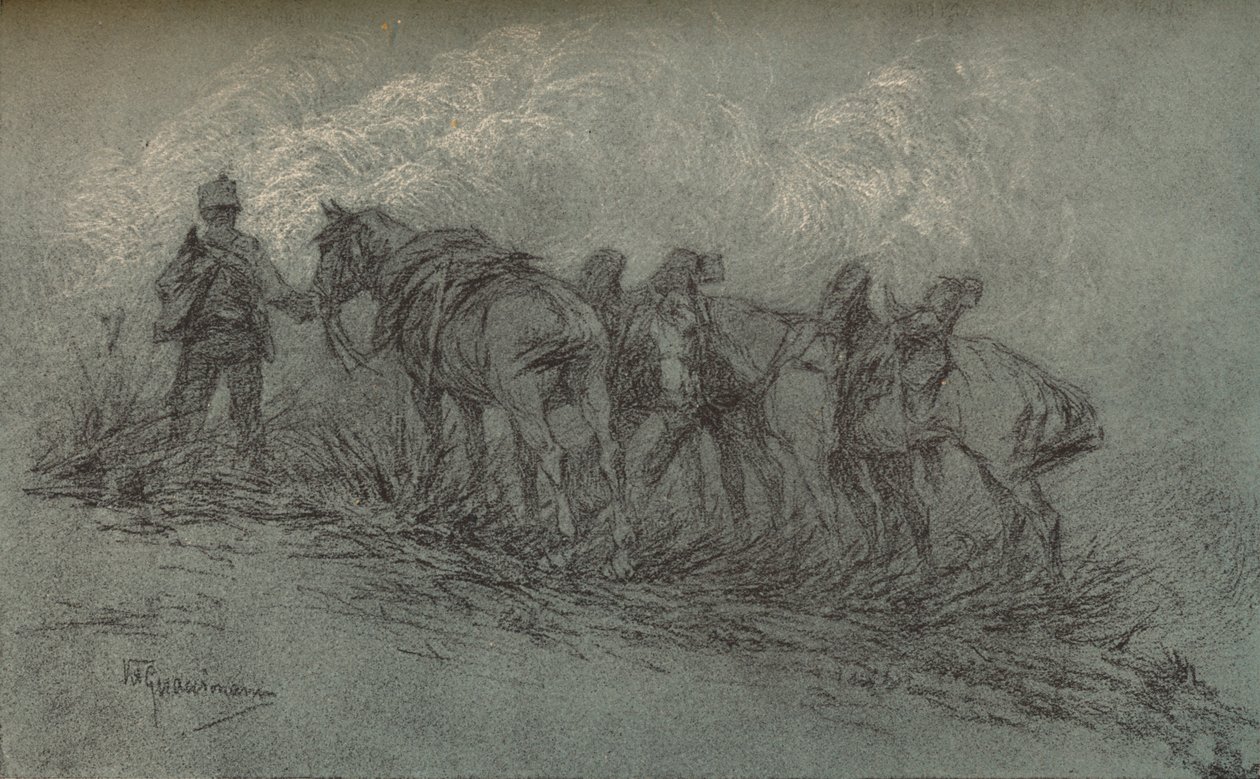 Kritstudie av Vittorio Guaccimanni, c1900 av Vittorio Guaccimanni