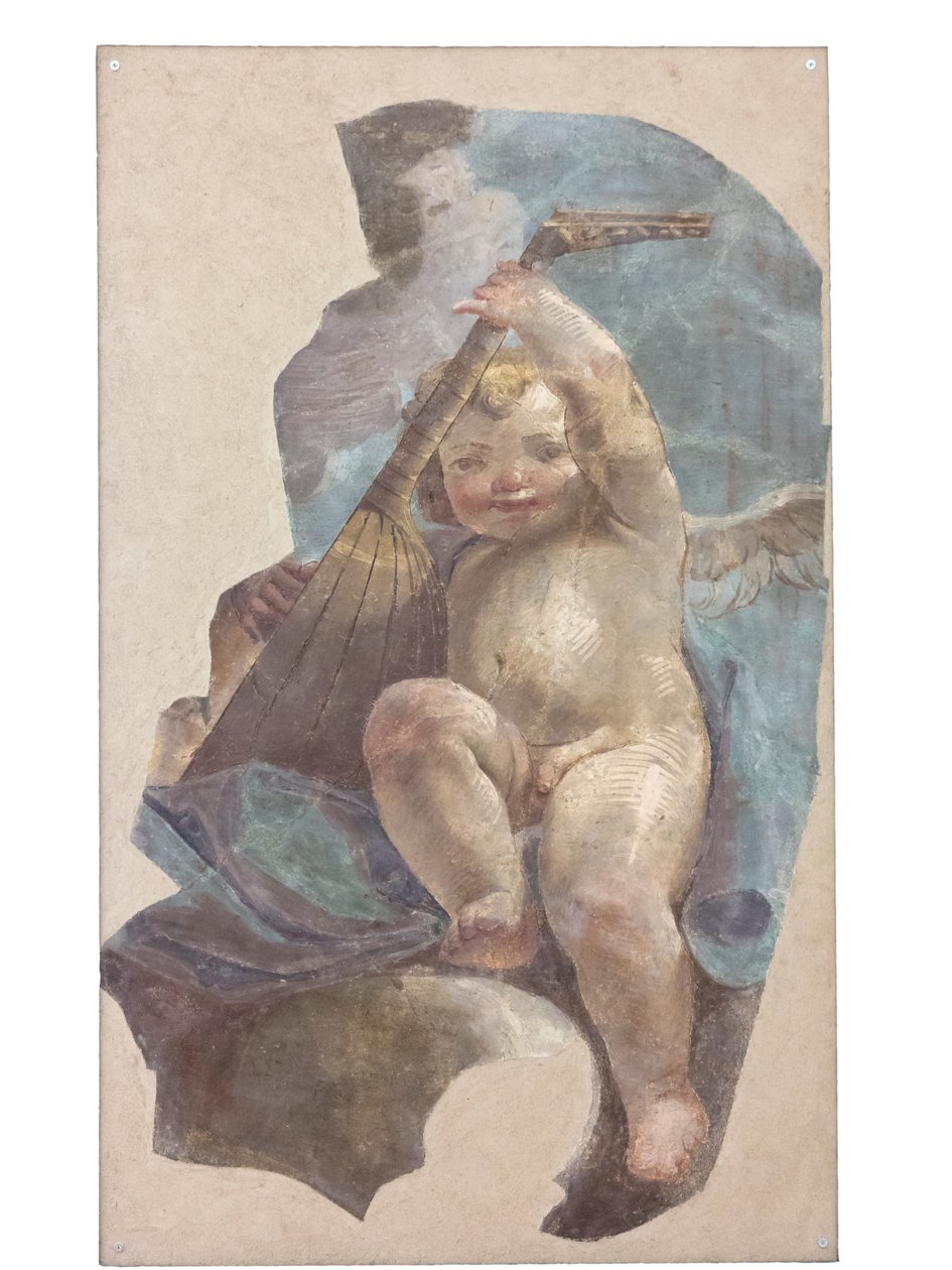 Fresker av engler, opprinnelig fra St. Augustinus kirke av Vittorio Maria Bigari
