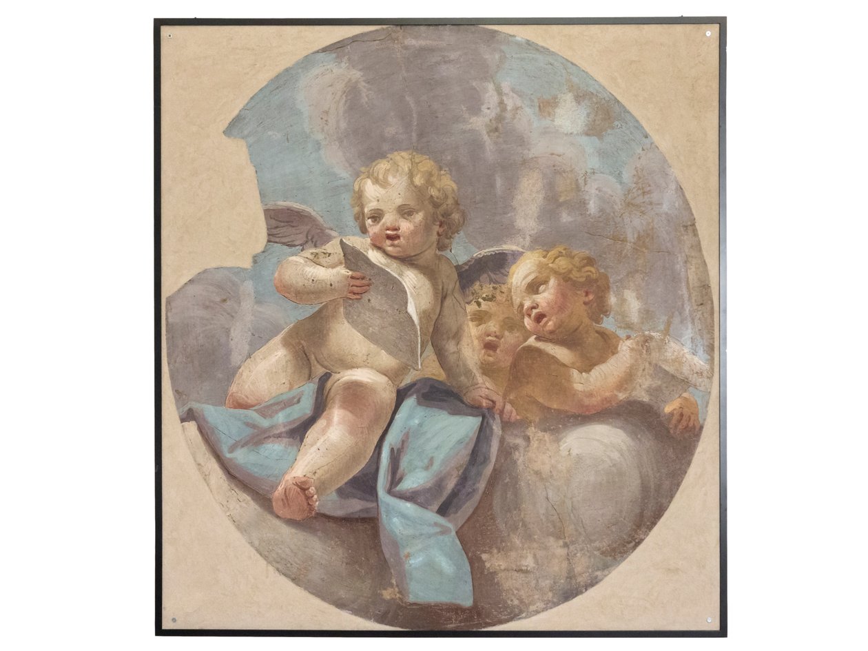 Fresker av engler, opprinnelig fra St. Augustinus kirke av Vittorio Maria Bigari