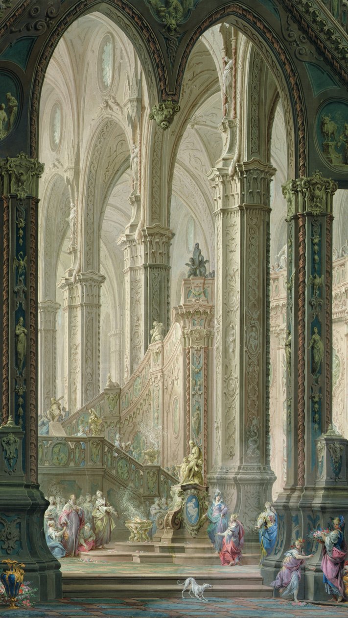 Salomon brenner røkelse før idolene av Vittorio Maria Bigari