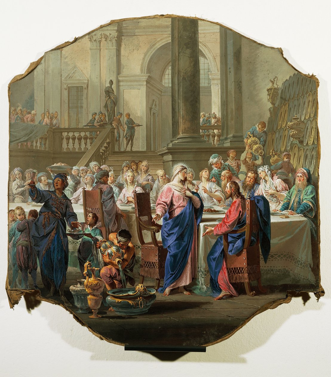 Bryllup i Cana av Vittorio Maria Bigari (1692-1776) av Vittorio Maria Bigari