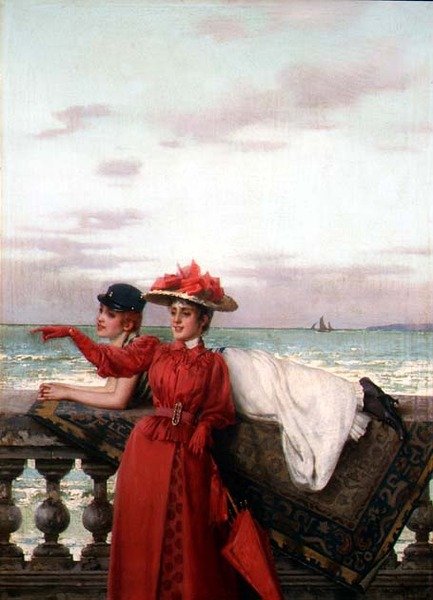 Daydreamers (en av et par) av Vittorio Matteo Corcos