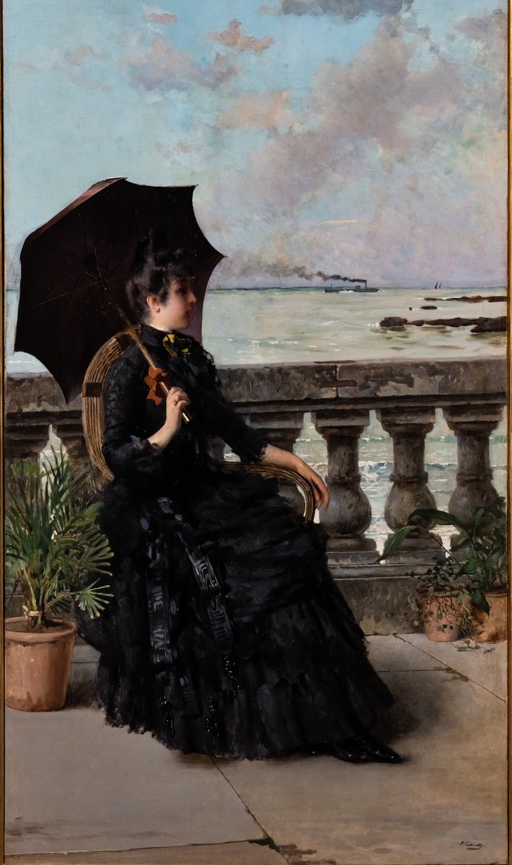 På Mascagni-terrassen av Vittorio Matteo Corcos