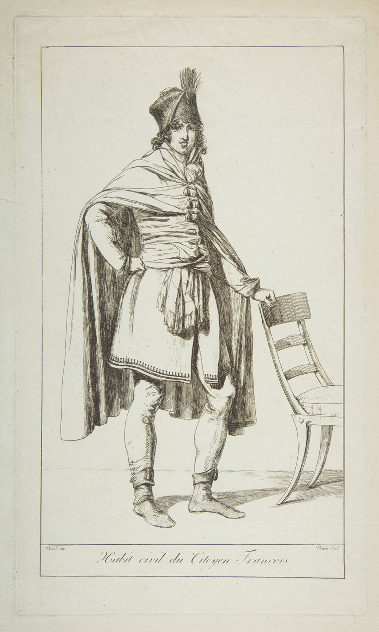 Civil garb of the French Citizen, 1794. av Vivant Denon
