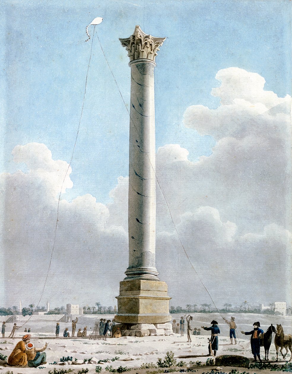 Pompeys-søylen, Alexandria 1798, 1798 av Vivant Denon