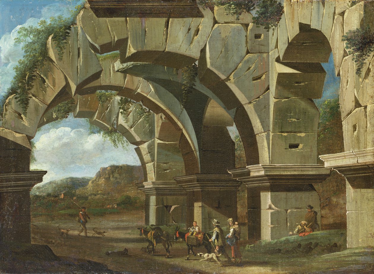 En romersk ruin av Viviano Codazzi