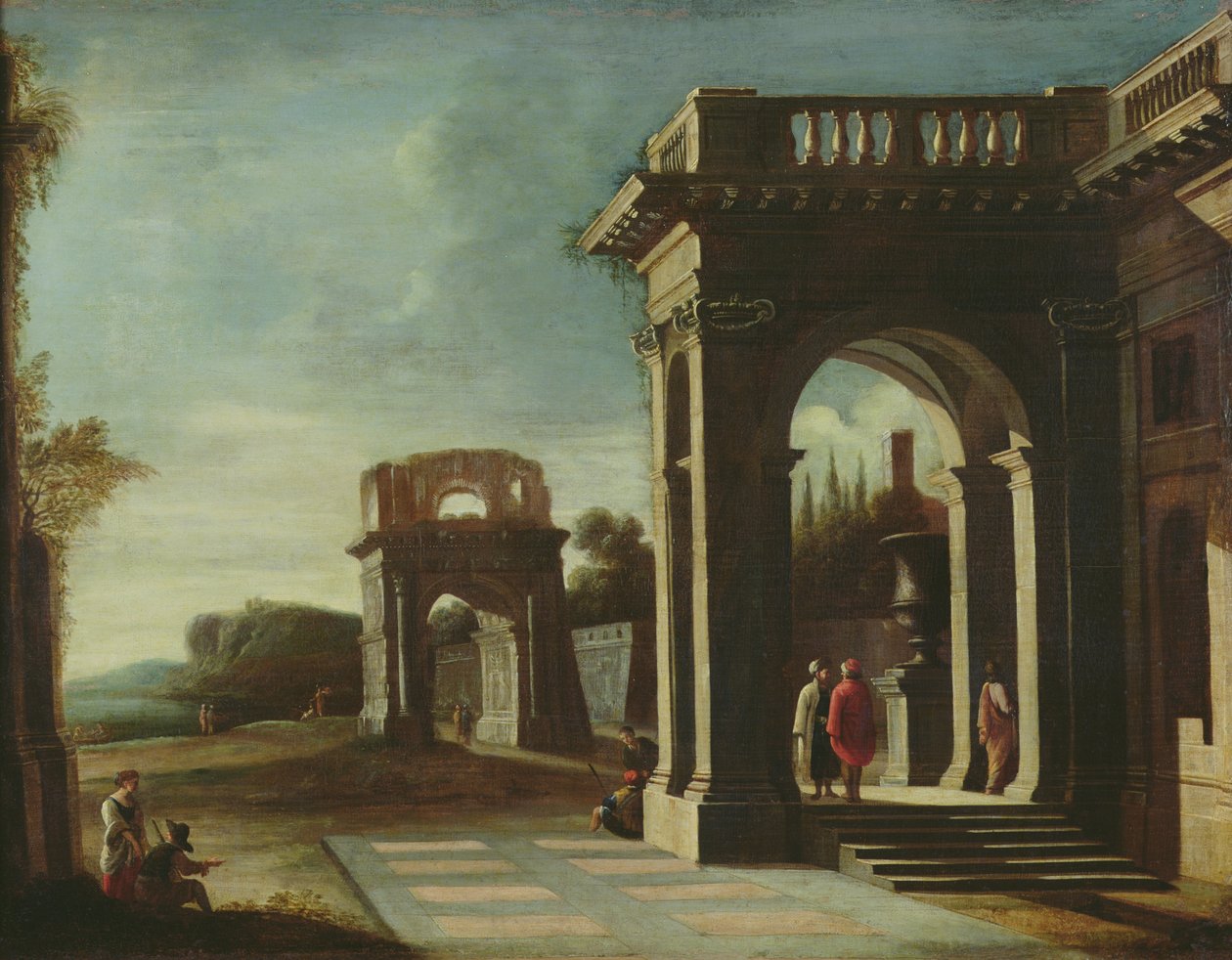 De viktigste monumentene i det gamle Roma: Titusbuen av Viviano Codazzi