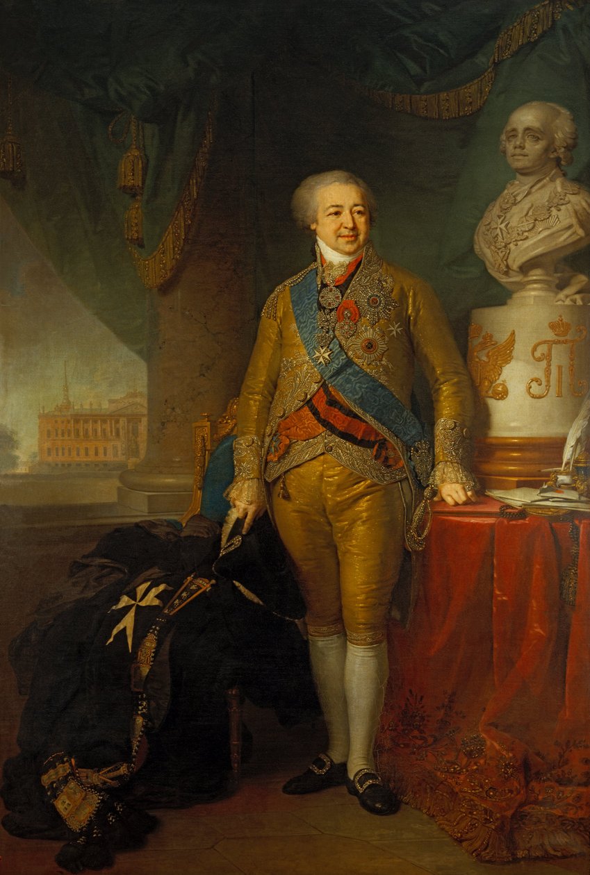 Portrett av prins AB Kurakin av Vladimir Borovikovskiy
