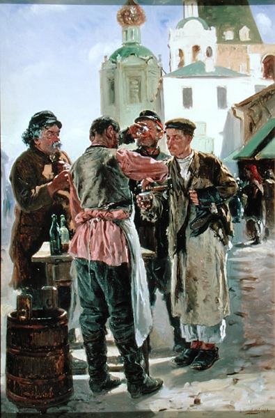 Kvass Selger, 1879 av Vladimir Egorovic Makovsky