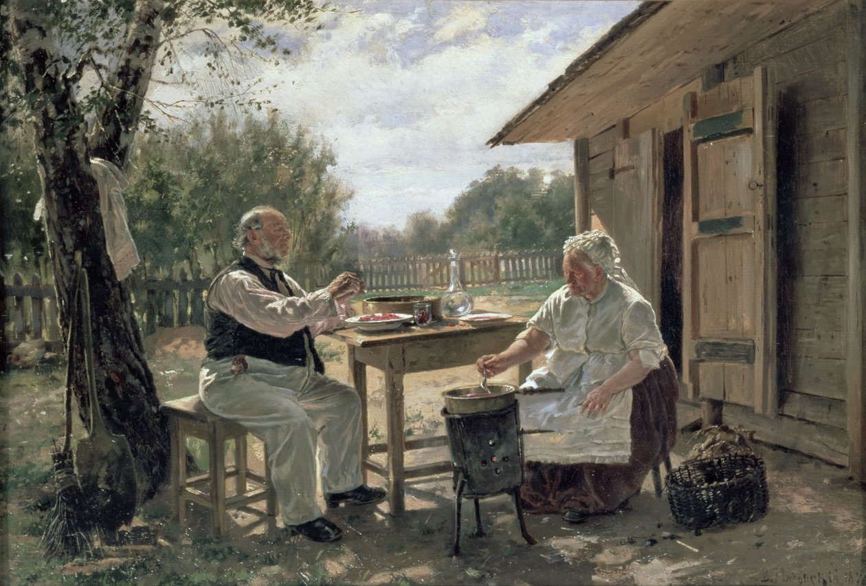 Making Jam, 1876 av Vladimir Egorovic Makovsky