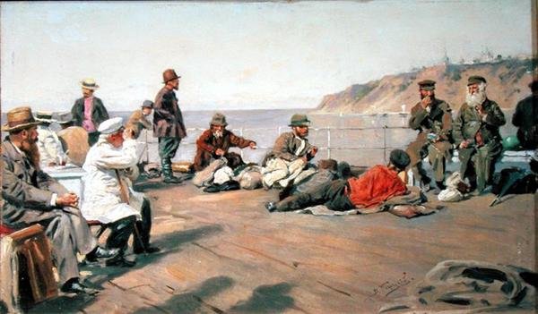On Deck, 1920 av Vladimir Egorovic Makovsky