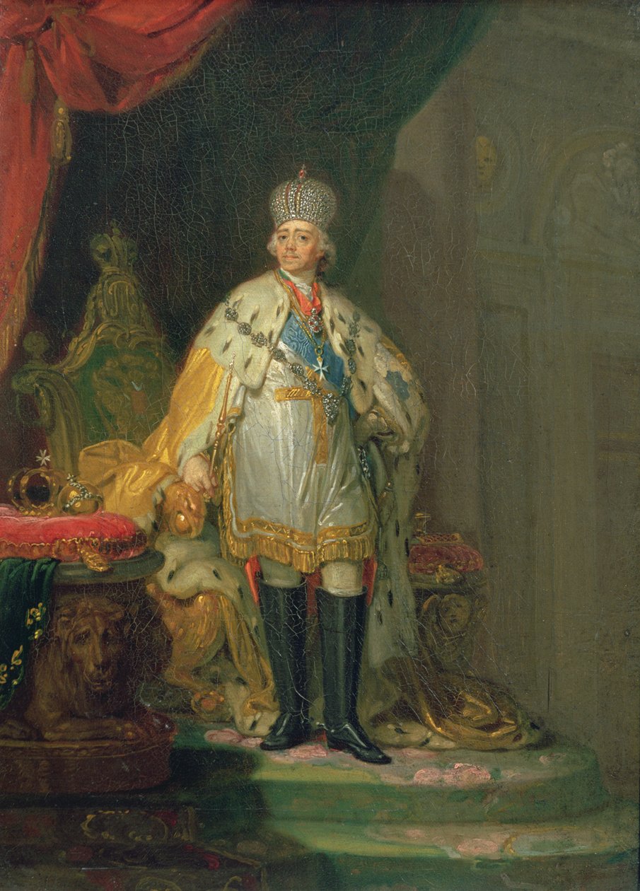 Portrett av keiser Paul I (1754-1801), 1800 av Vladimir Lukich Borovikovsky
