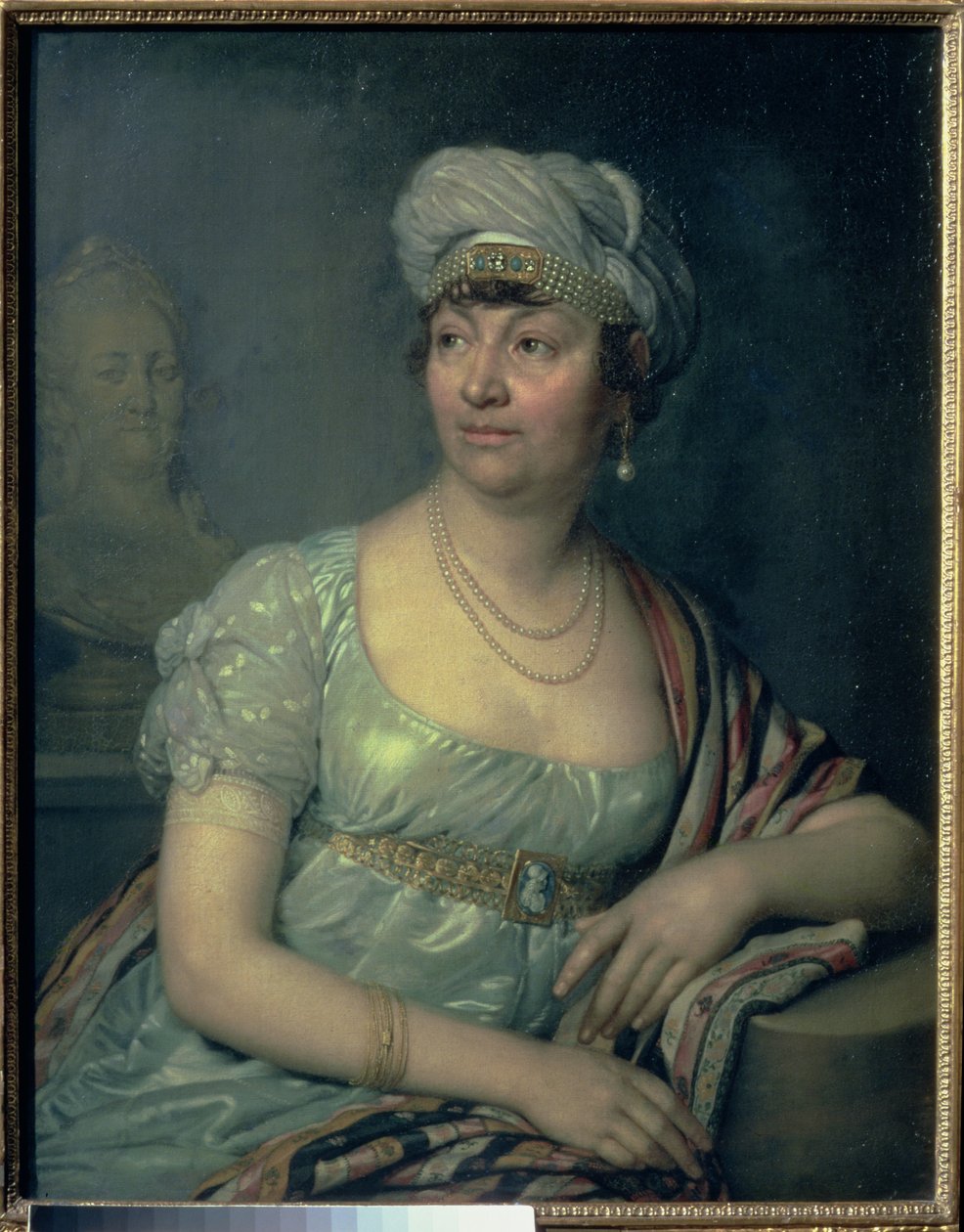 Portrett av Germaine de Stael (1766-1817), 1812 av Vladimir Lukich Borovikovsky