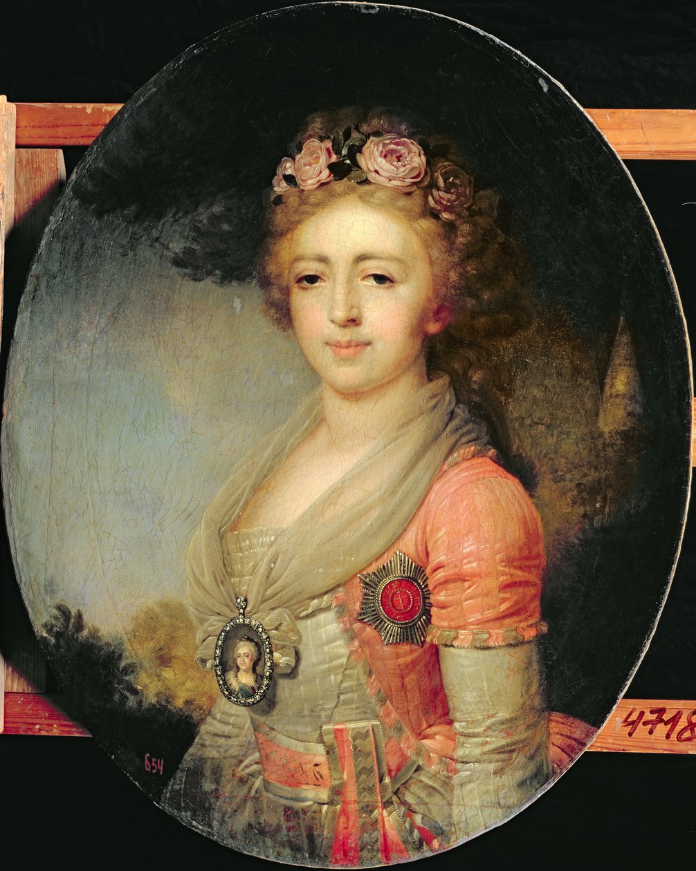 Portrett av storhertuginne Alexandra, ca. 1798 av Vladimir Lukich Borovikovsky