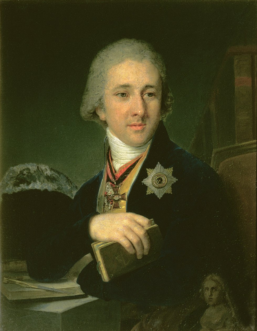 Portrett av forfatteren Alexander Labsin, 1816 av Vladimir Lukich Borovikovsky