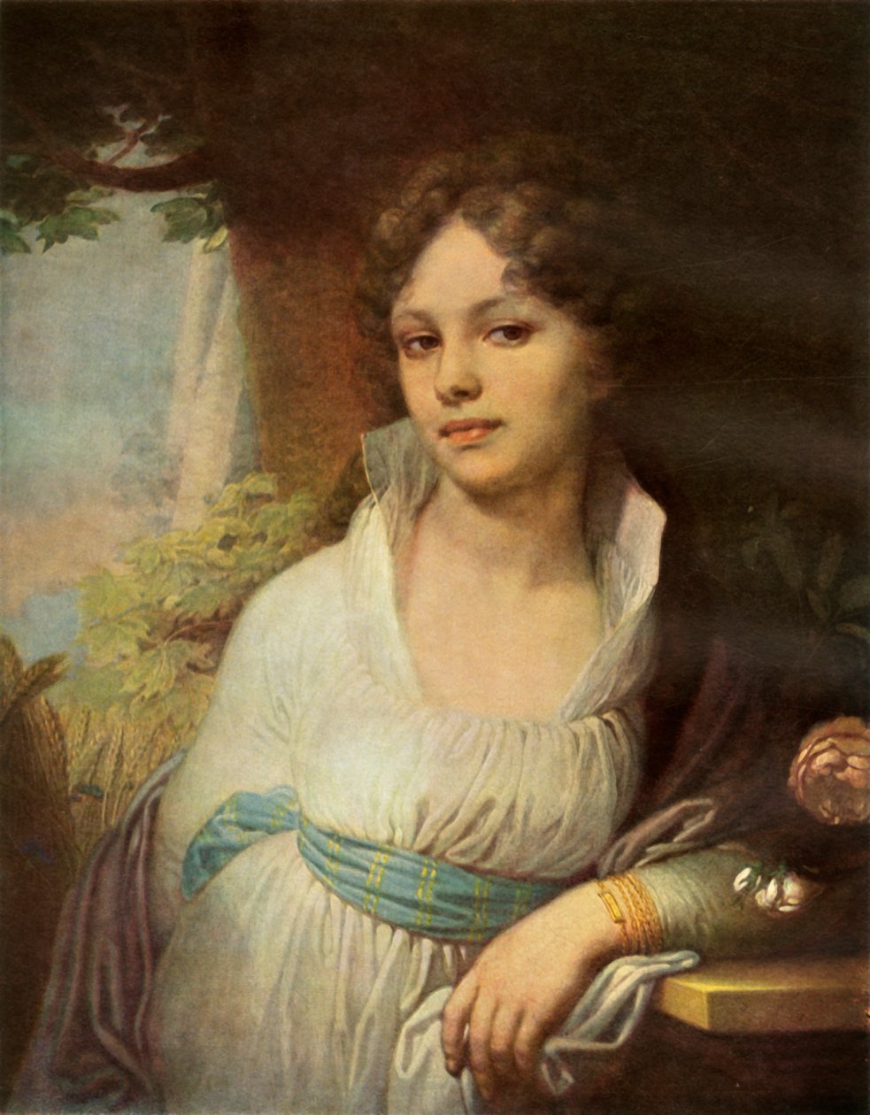 'Portrett av Maria Ivanovna Lopukhina', 1797, 1965. av Vladimir Borovikovsky
