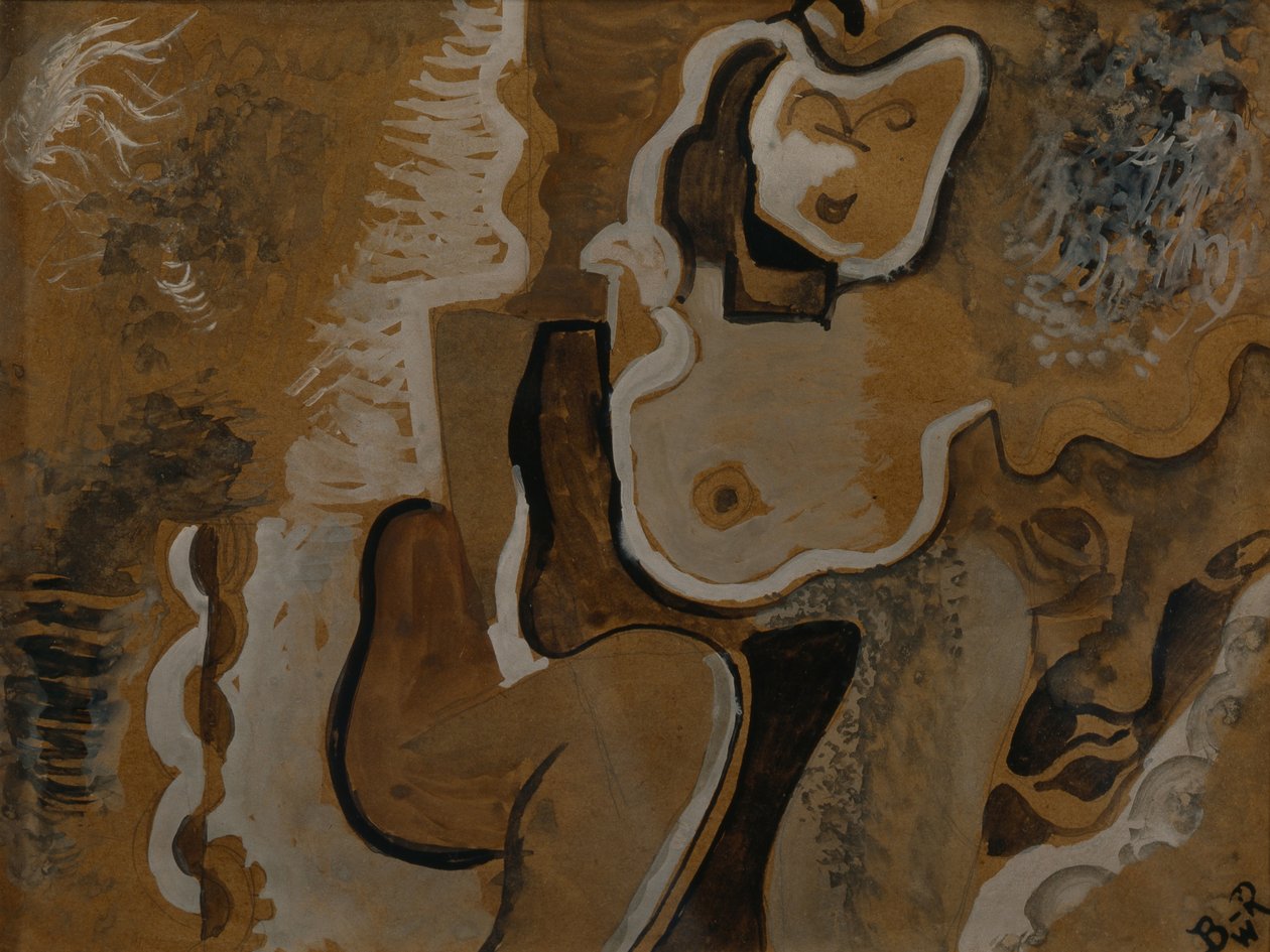 Abstrakt komposisjon, ca. 1913 av Daniel Vladimir Baranoff Rossine