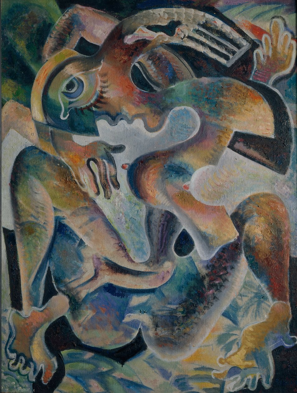 Naken i en abstraksjon, 1926 av Daniel Vladimir Baranoff Rossine
