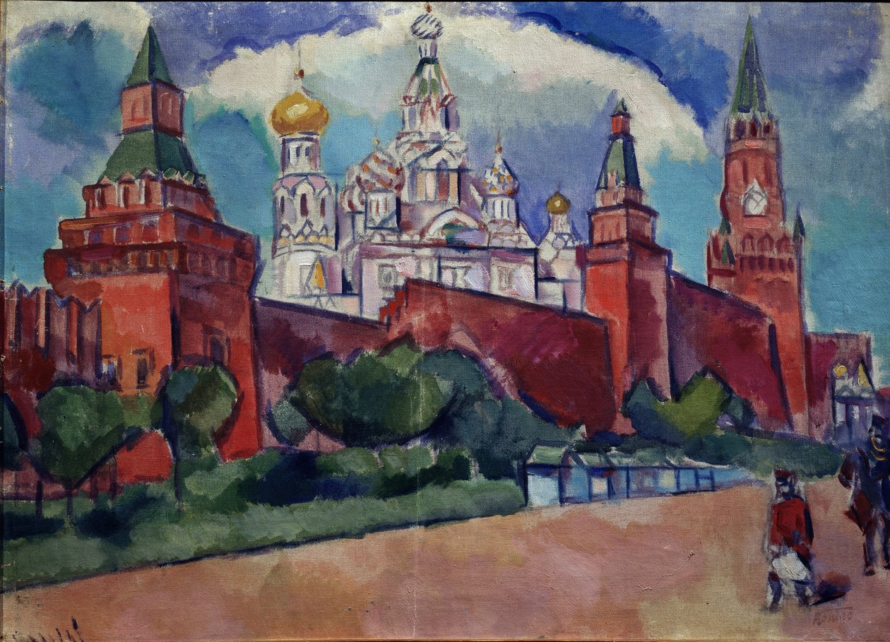 Den røde plass i Moskva, 1910-tallet av Daniel Vladimir Baranoff Rossine