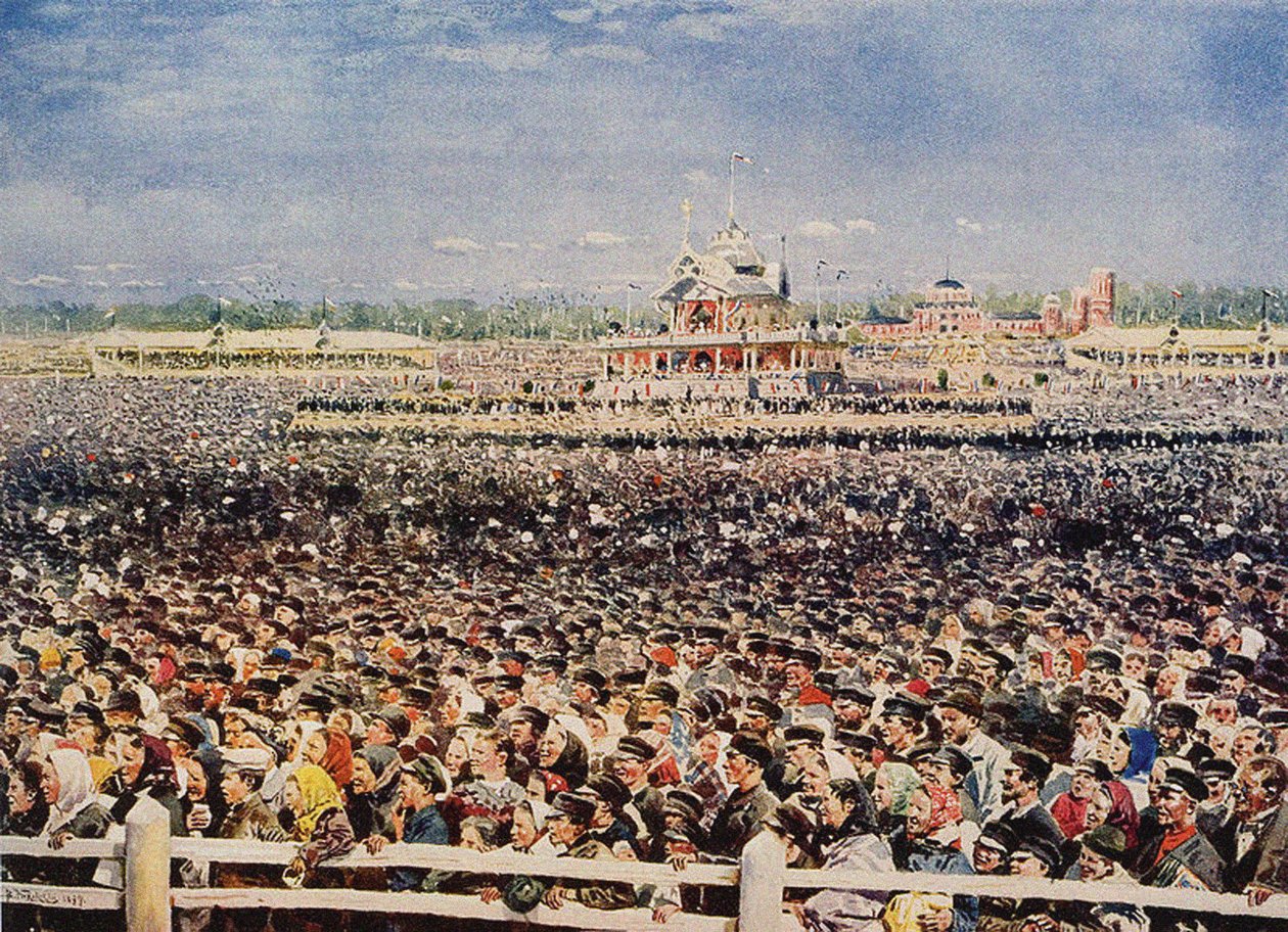 Khodynka-feltet 18. mai 1896, 1899 av Vladimir Egorovic Makovsky