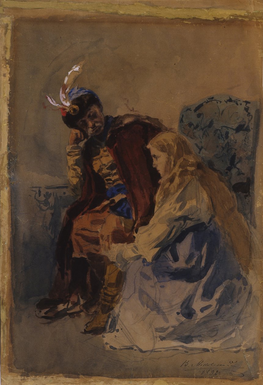 Mazepa med Maria, 1892 av Vladimir Egorovic Makovsky