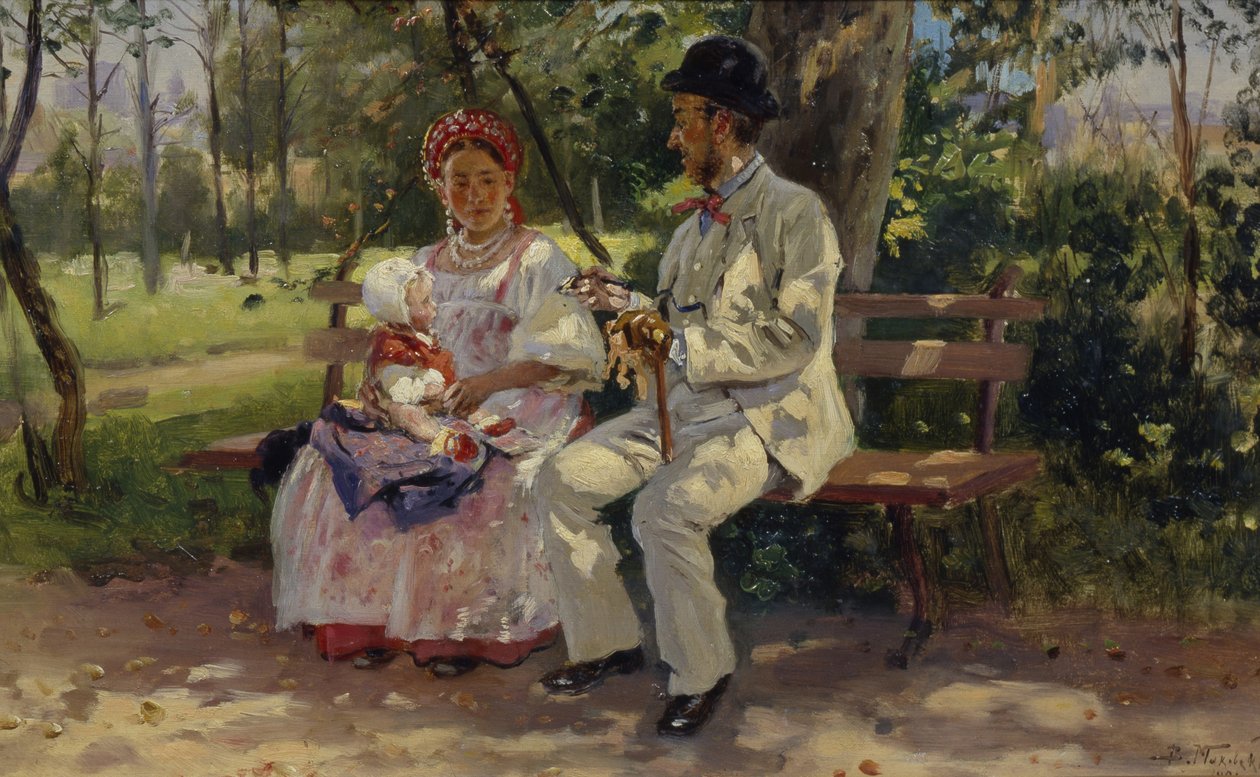 På Boulevarden, 1894 av Vladimir Egorovic Makovsky