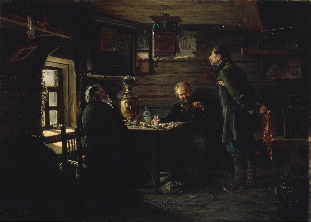 The Nightingale Lovers, 1872-1873 av Vladimir Egorovic Makovsky