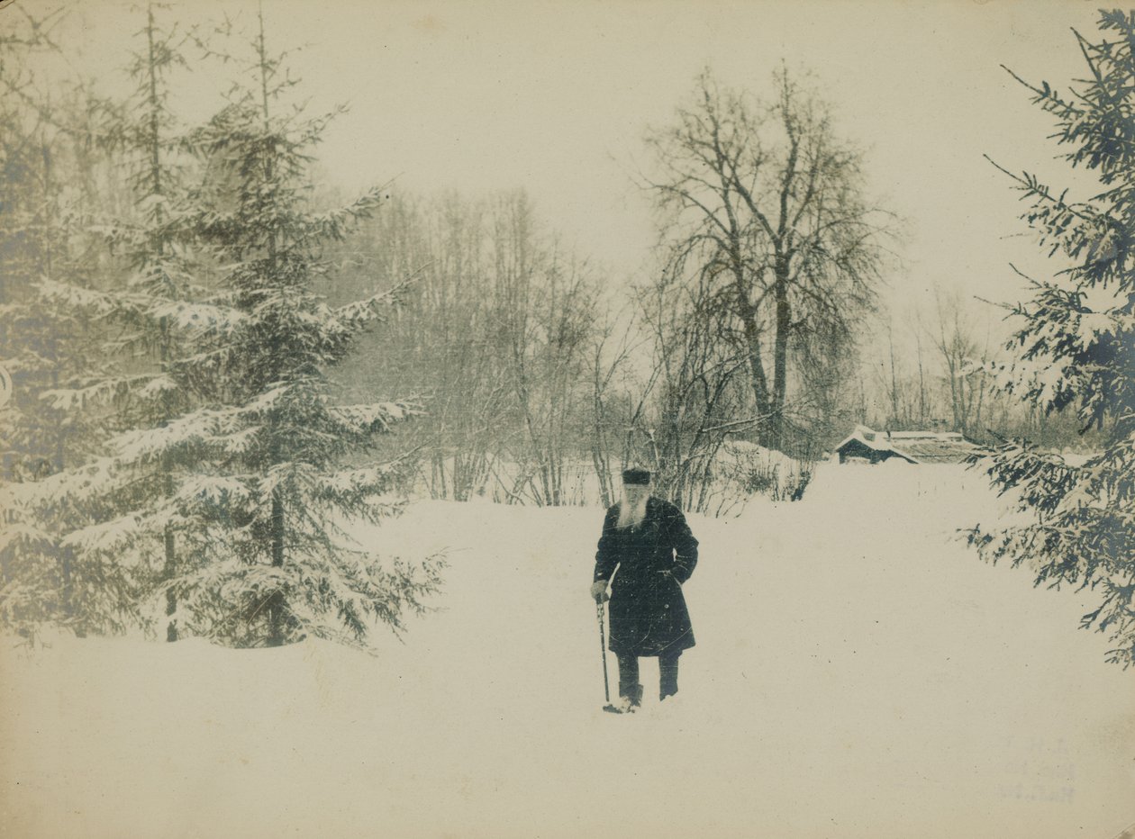 Grev Lev Nikolaevich Tolstoy går. av Vladimir Grigorievich Chertkov