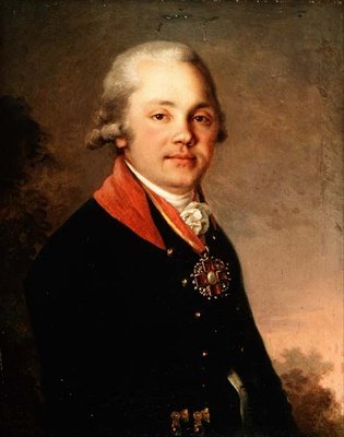 Portrett av Alexander Dmitrievich Arseniev (1766-1823) av Vladimir Lukich Borovikovsky
