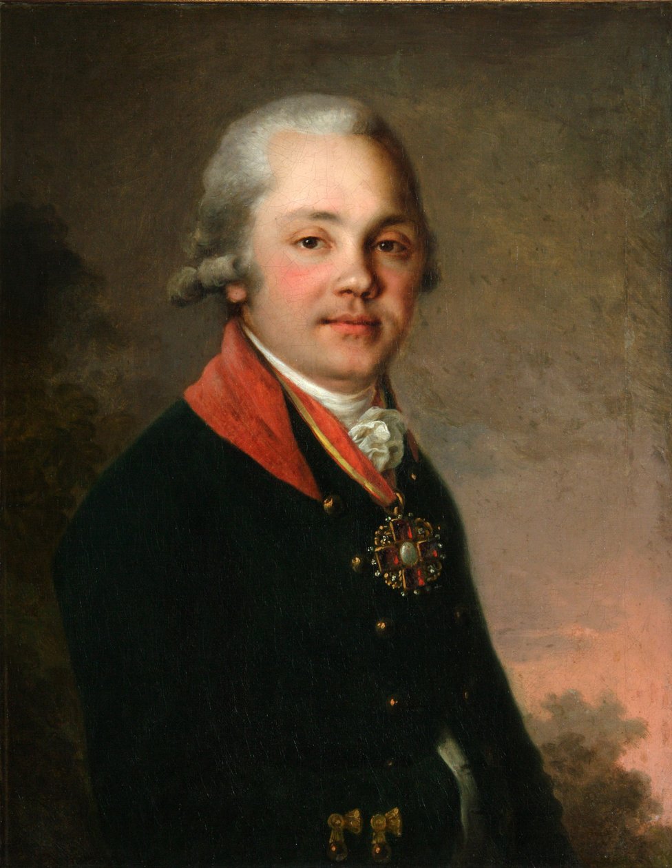 Portrett av Alexander Dmitrievich Arseniev, 1796-1797 av Vladimir Lukich Borovikovsky