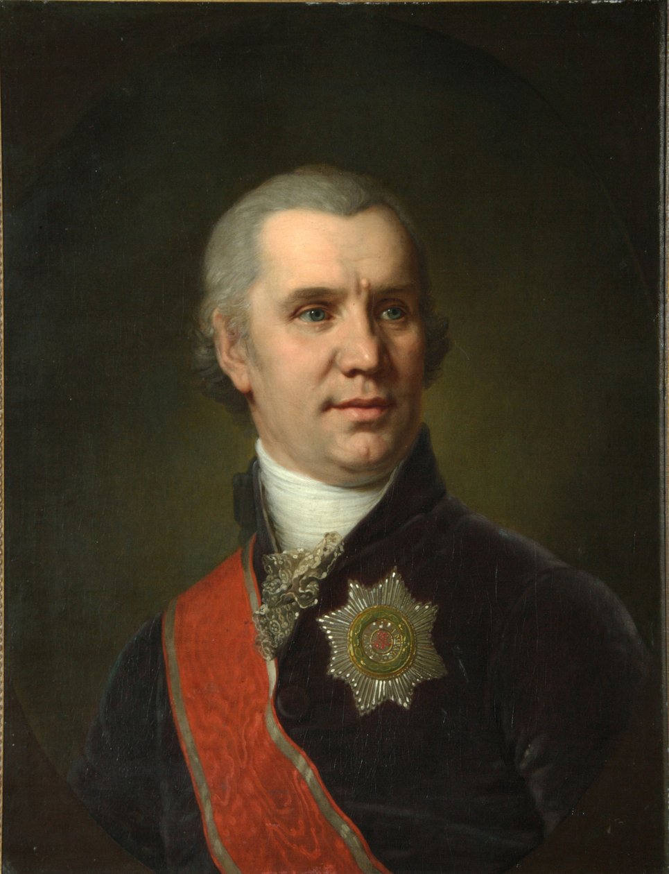 Portrett av Alexei Cyprian Rokosowski, før 1804 av Vladimir Lukich Borovikovsky