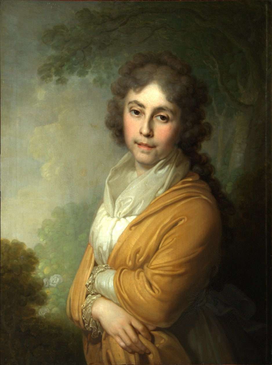 Portrett av grevinne Natalia Ivanovna Kurakina, 1795 av Vladimir Lukich Borovikovsky