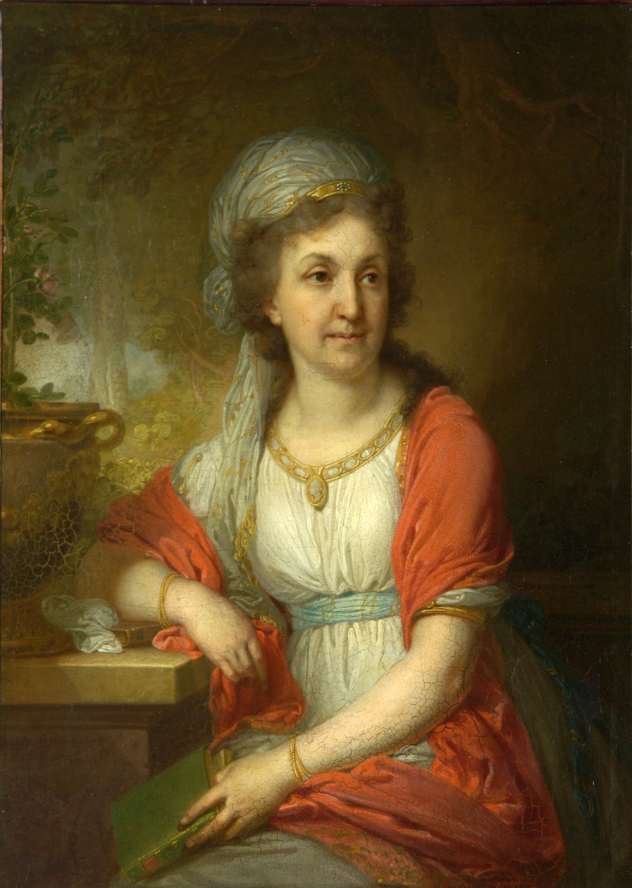Portrett av contess Ekaterina Alekseevna Musina-Pushkina, 1797 av Vladimir Lukich Borovikovsky
