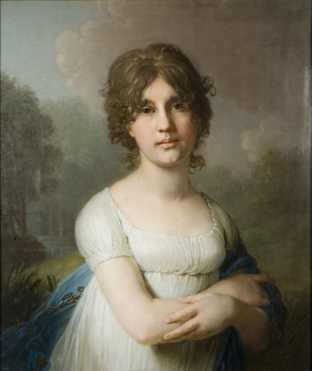 Portrett av Tsountes Ekaterina Gavrilovna Gagarina 1783-1861, 1801 av Vladimir Lukich Borovikovsky