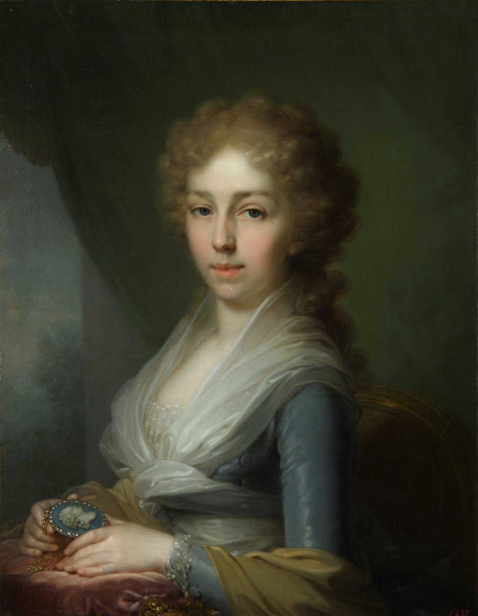 Portrett av storhertuginne Elizabeth Alexeievna 1779-1826, 1795 av Vladimir Lukich Borovikovsky