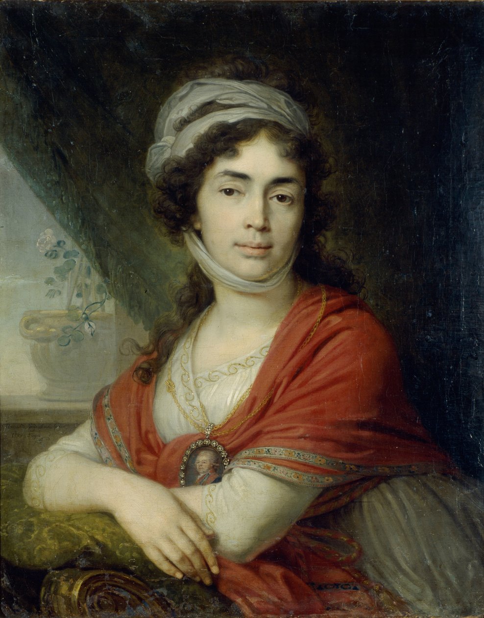 Portrett av Maria Marfa Dmitrievna Dunina, født Norova, 1799 av Vladimir Lukich Borovikovsky