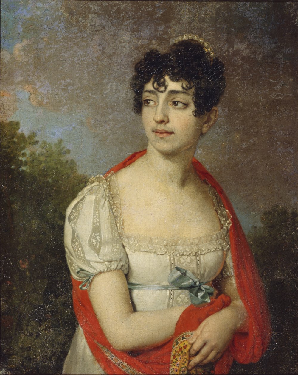 Portrett av prinsesse Maria Fyodorovna Baryatinskaya, 1807 av Vladimir Lukich Borovikovsky
