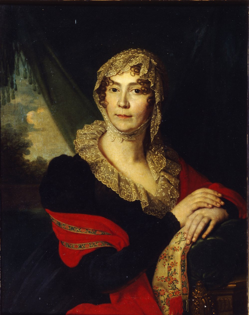 Portrett av prinsesse Natalia Alexandrovna von Buxhoeveden 1758-1808, født Alexeyeva, 1790-tallet av Vladimir Lukich Borovikovsky