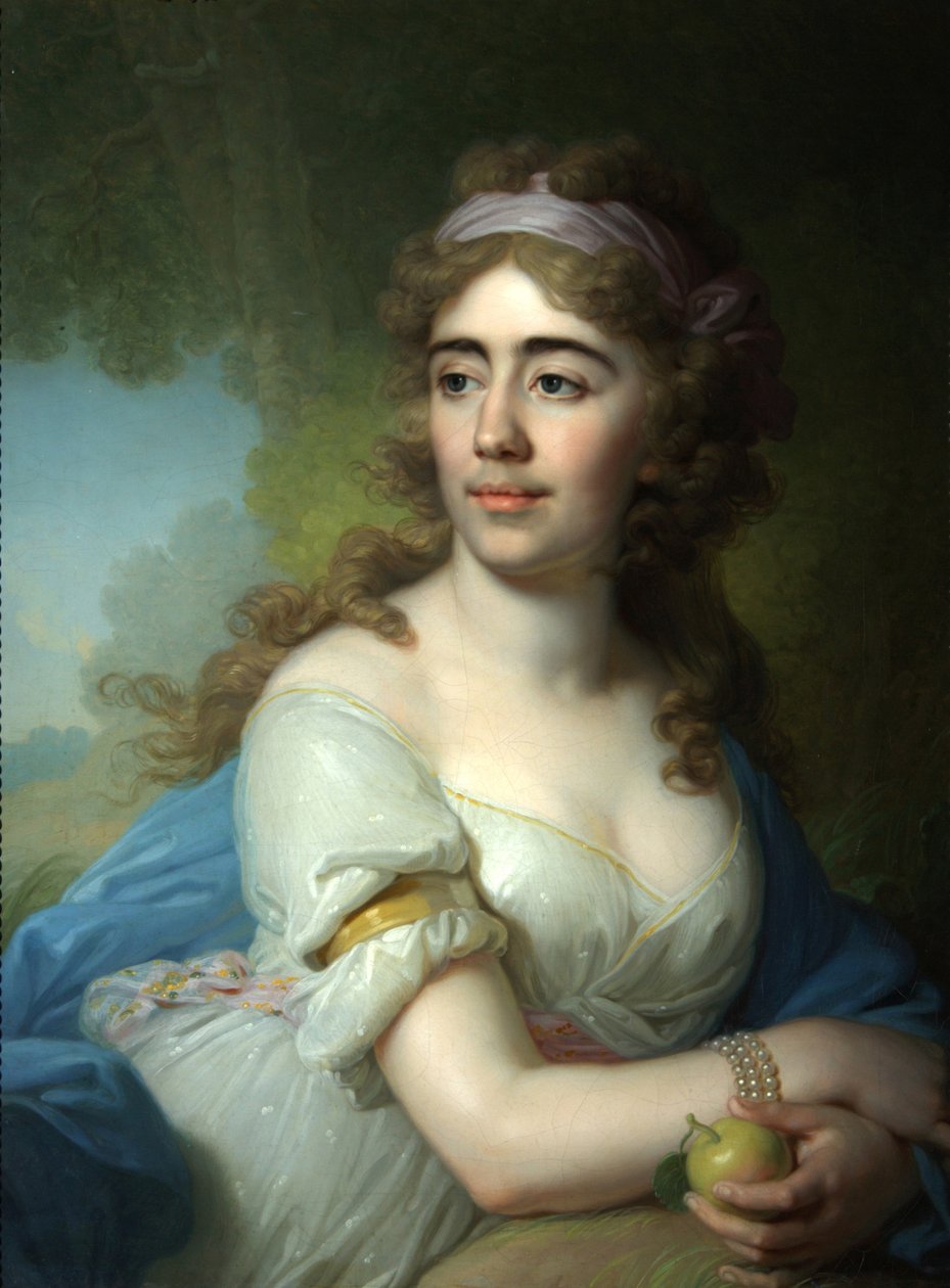 Portrett av Skobeyeva, 1790-tallet av Vladimir Lukich Borovikovsky