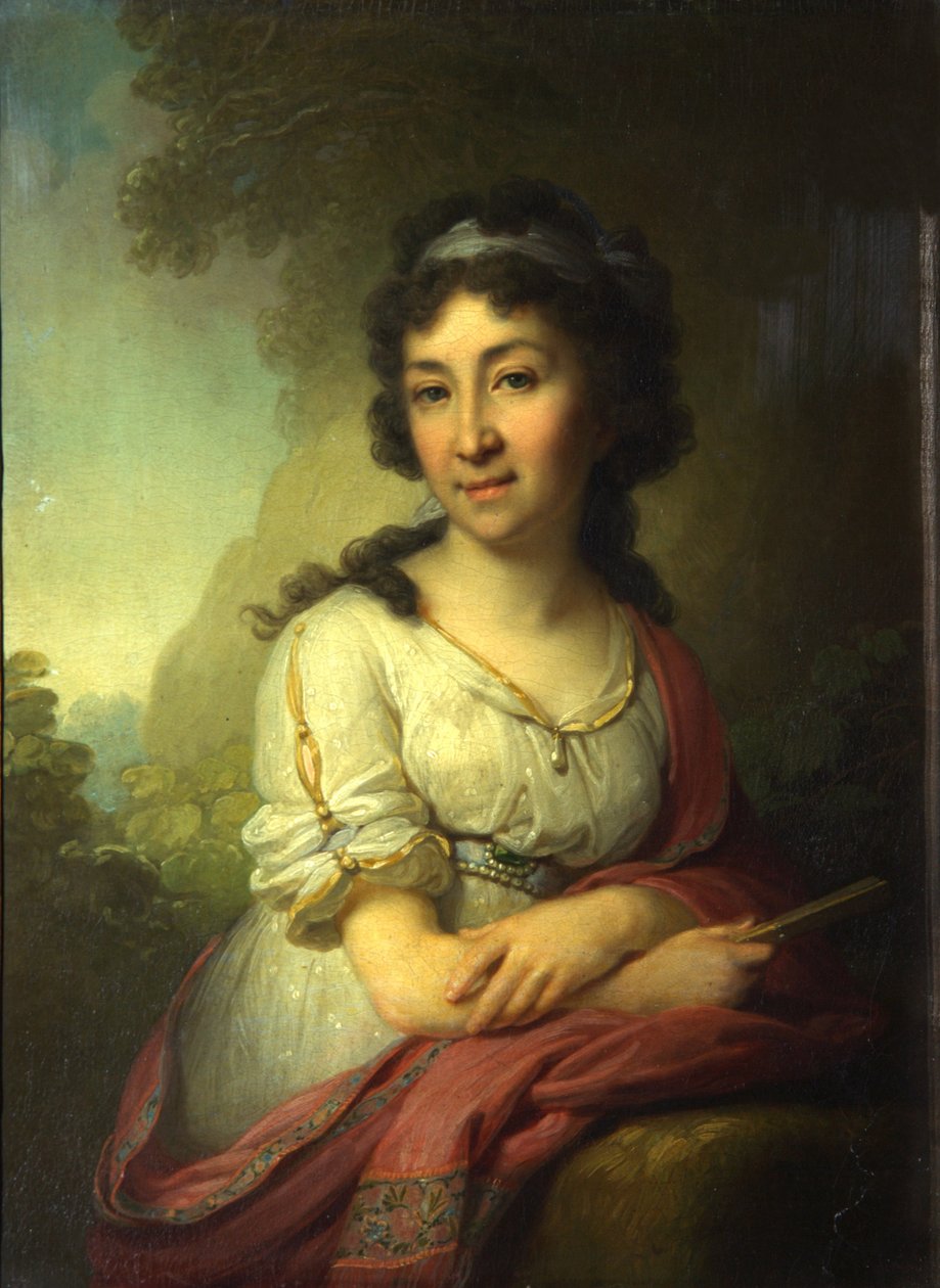 Portrett av Ekaterina Vasilievna Torsukova, 1795 av Vladimir Lukich Borovikovsky