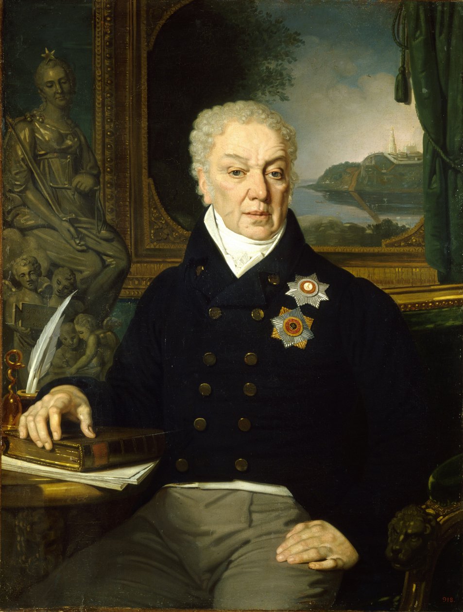 Portrett av utenriksminister Dmitri Prokofievich Troshchinsky 1754-1829, 1819 av Vladimir Lukich Borovikovsky