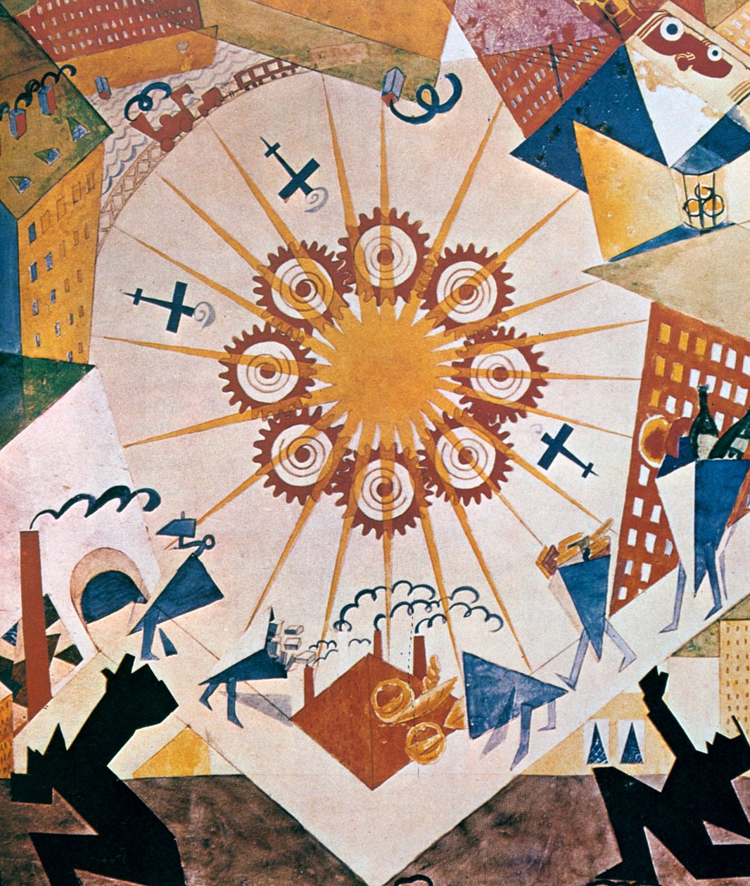 Dekordesign for Mystery Bouffe, 1919. av Vladimir Mayakovsky