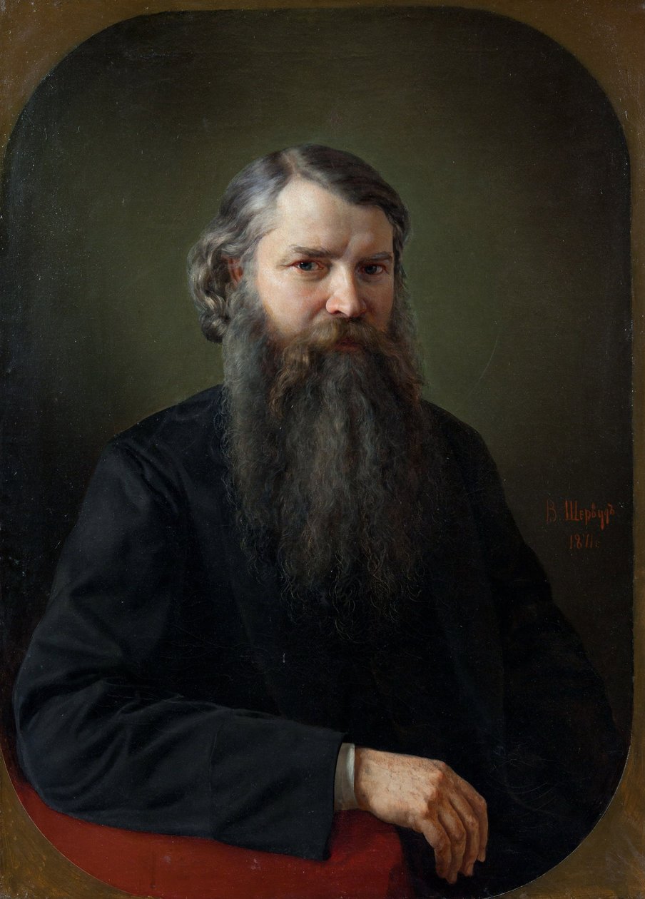 Portrett av Ivan Yegorovich Zabelin (1820-1908) av Sherwood, Vladimir Osipovich (1832-1897) av Vladimir Ossipovitch Sherwood