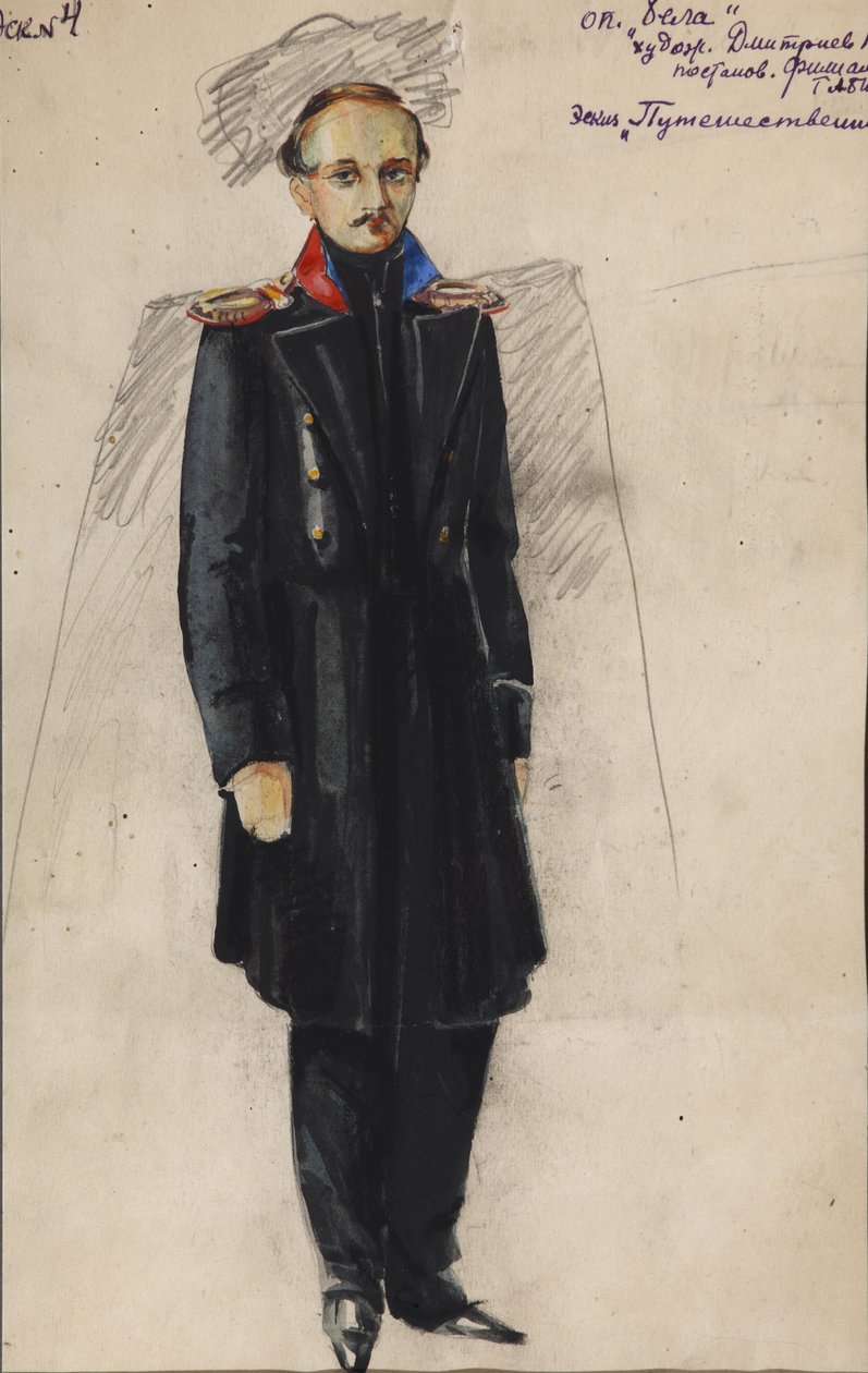Lermontov. Kostymedesign for operaen Béla av A. Alexandrov, 1946 av Vladimir Vladimirovich Dmitriyev