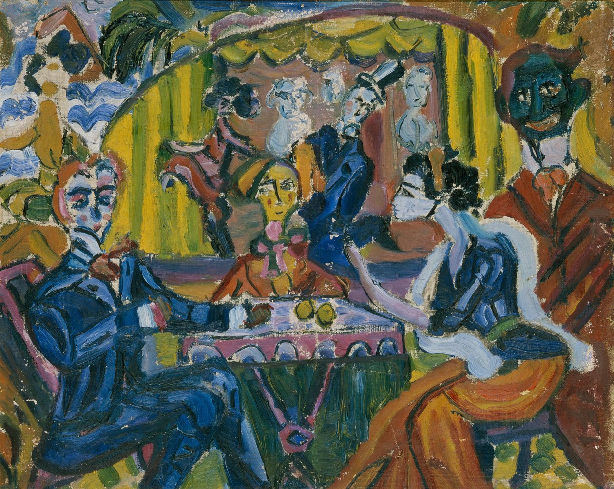 The Stray Dog Cabaret i St. Petersburg, 1910-tallet av Vladimir Vladimirovich Dmitriyev