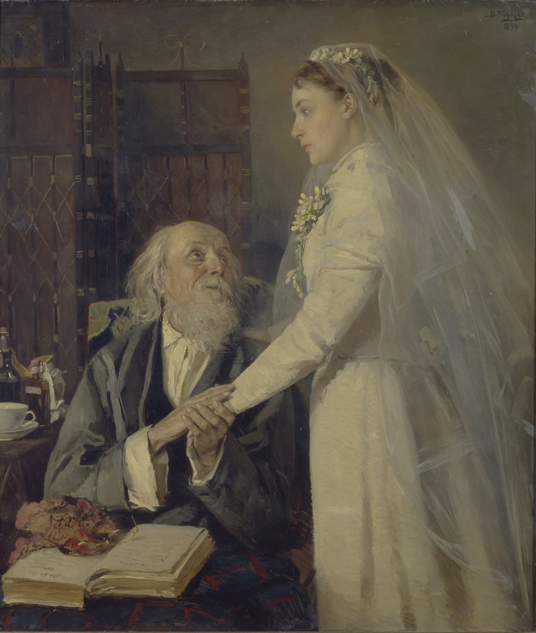 Før bryllupet. Farvel, 1894 av Vladimir Yegorovich Makovsky