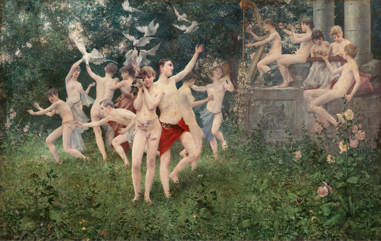 Vårfestival (Allegoric Scene) av Vítězslav Karel Mašek