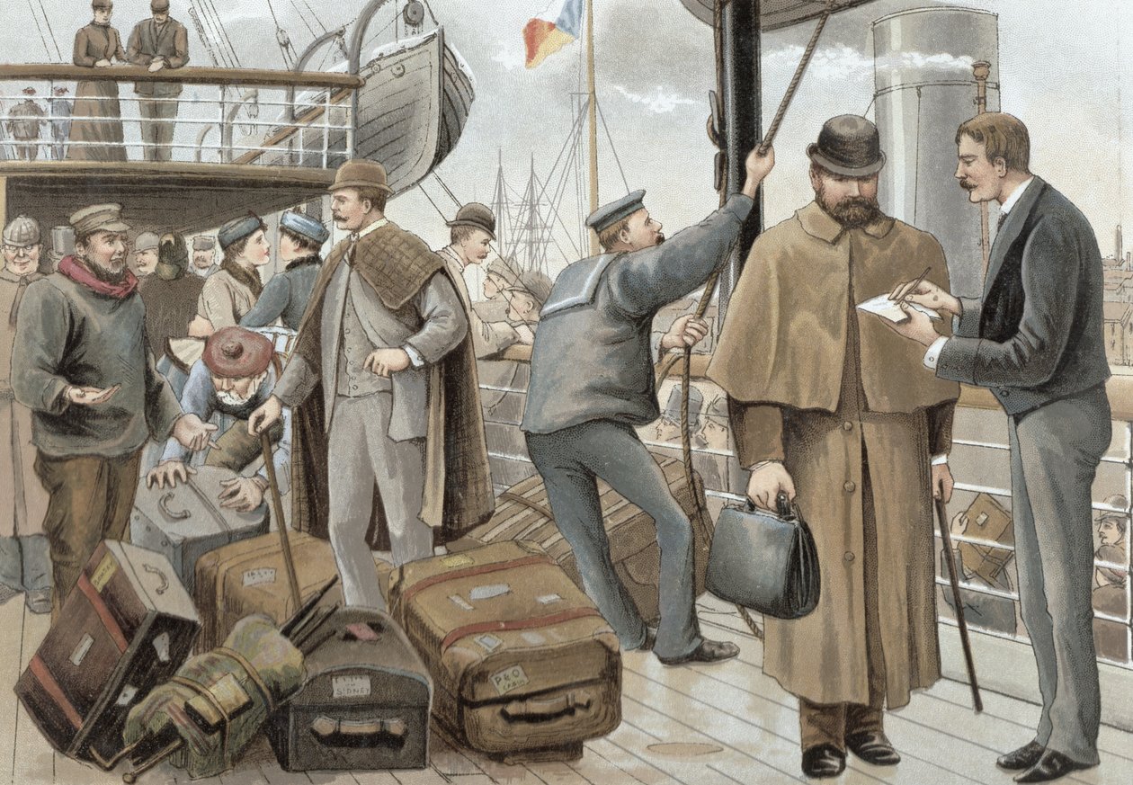 Går om bord på Tilbury, fra 